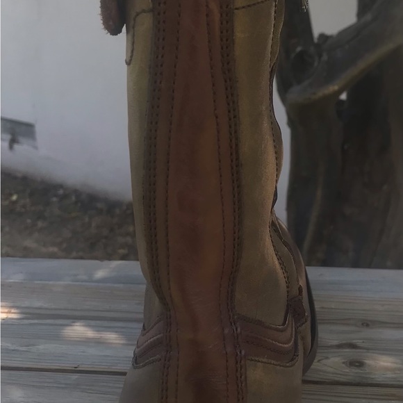 Urban boot for men in bovine leather,hand painted vintage look,leather sole - Picture 5 of 10